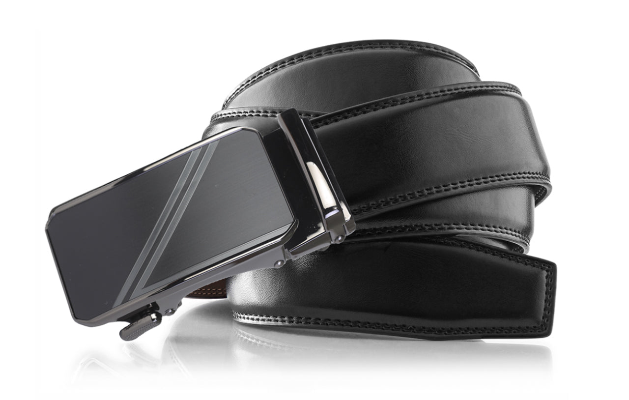 Men's Roxoni Ultra Soft Geniune Leather Ratchet Buckle Belt