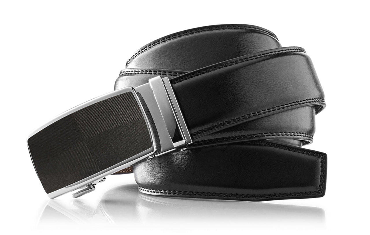 Men's Roxoni Ultra Soft Geniune Leather Ratchet Buckle Belt