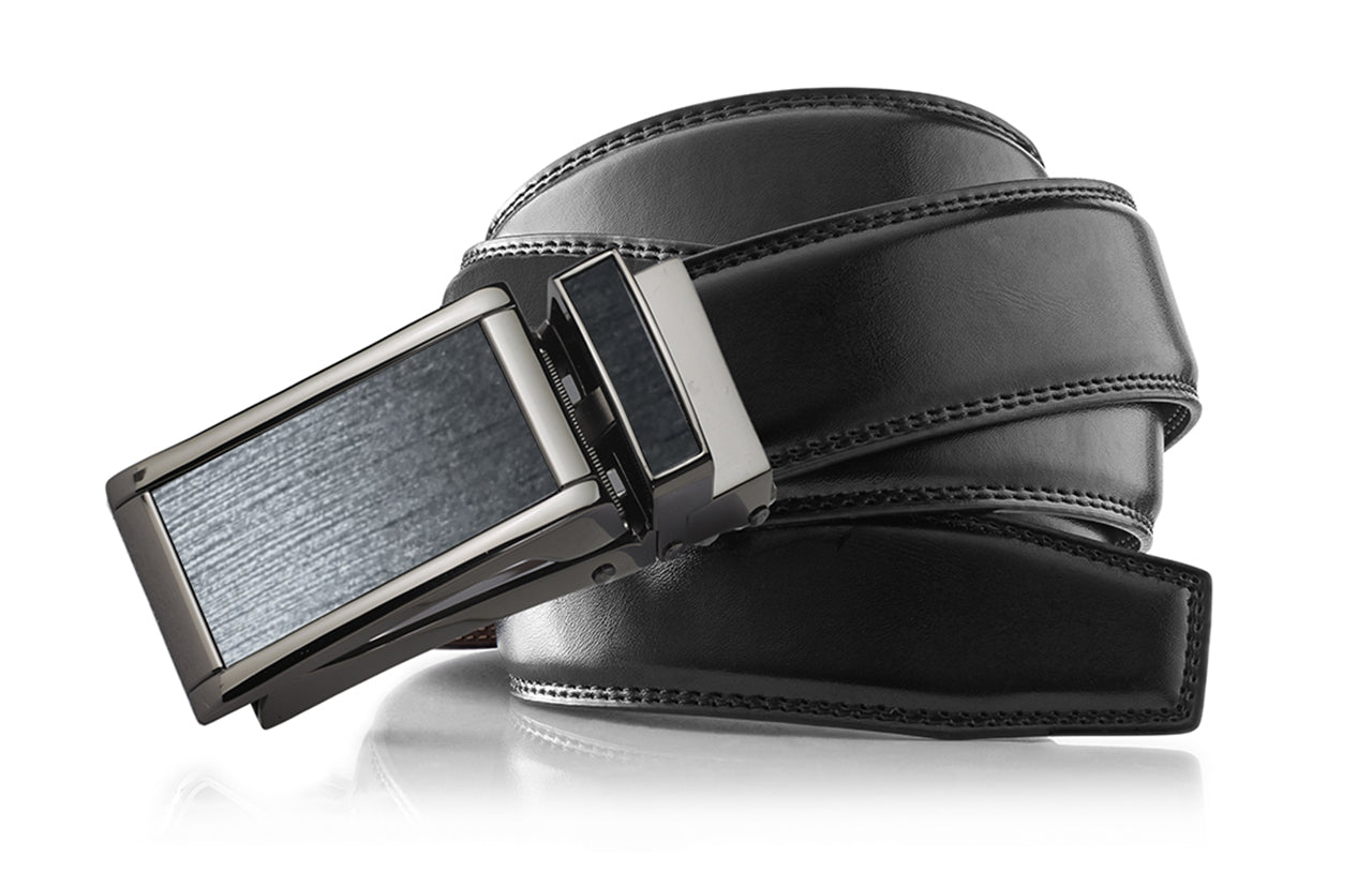 Men's Roxoni Ultra Soft Geniune Leather Ratchet Buckle Belt