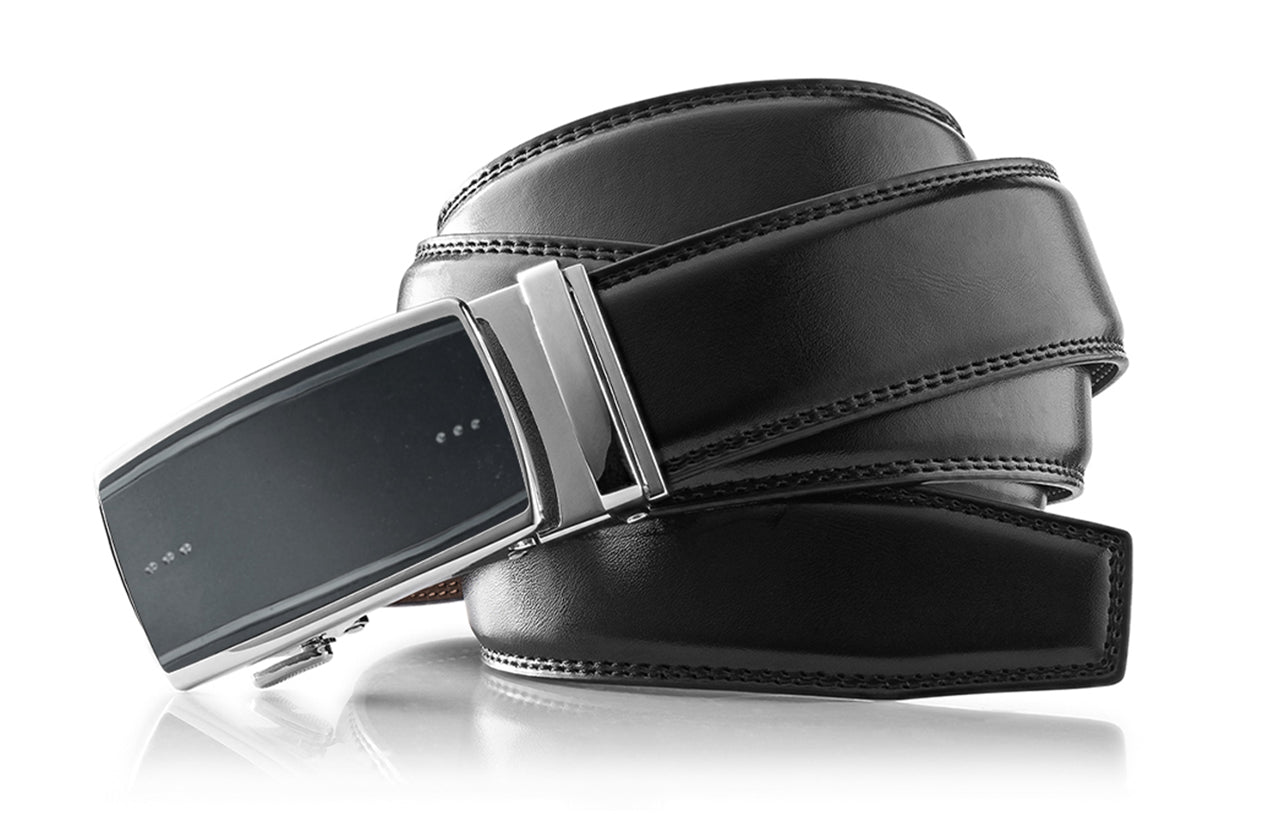 Men's Roxoni Ultra Soft Geniune Leather Ratchet Buckle Belt