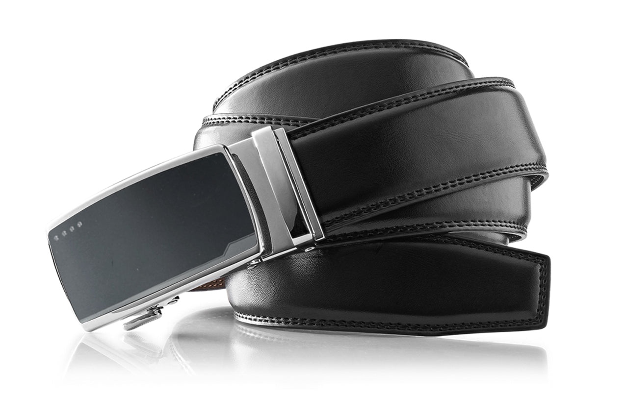 Men's Roxoni Ultra Soft Geniune Leather Ratchet Buckle Belt