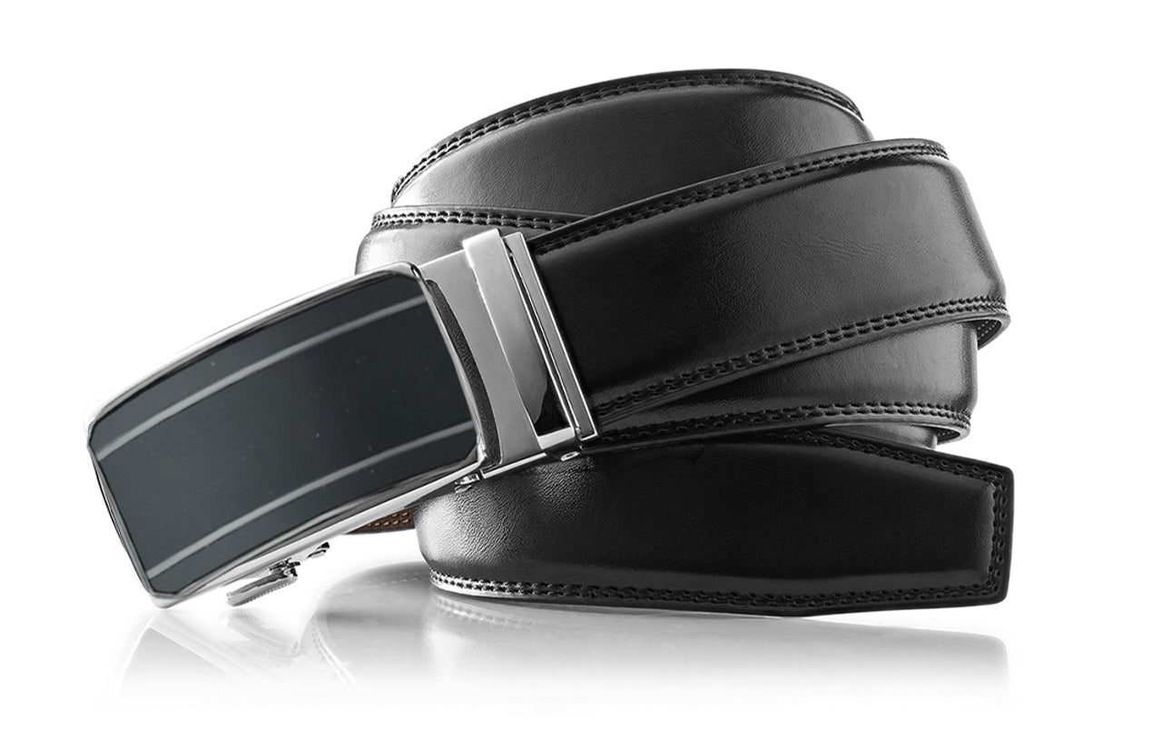 Men's Roxoni Ultra Soft Geniune Leather Ratchet Buckle Belt