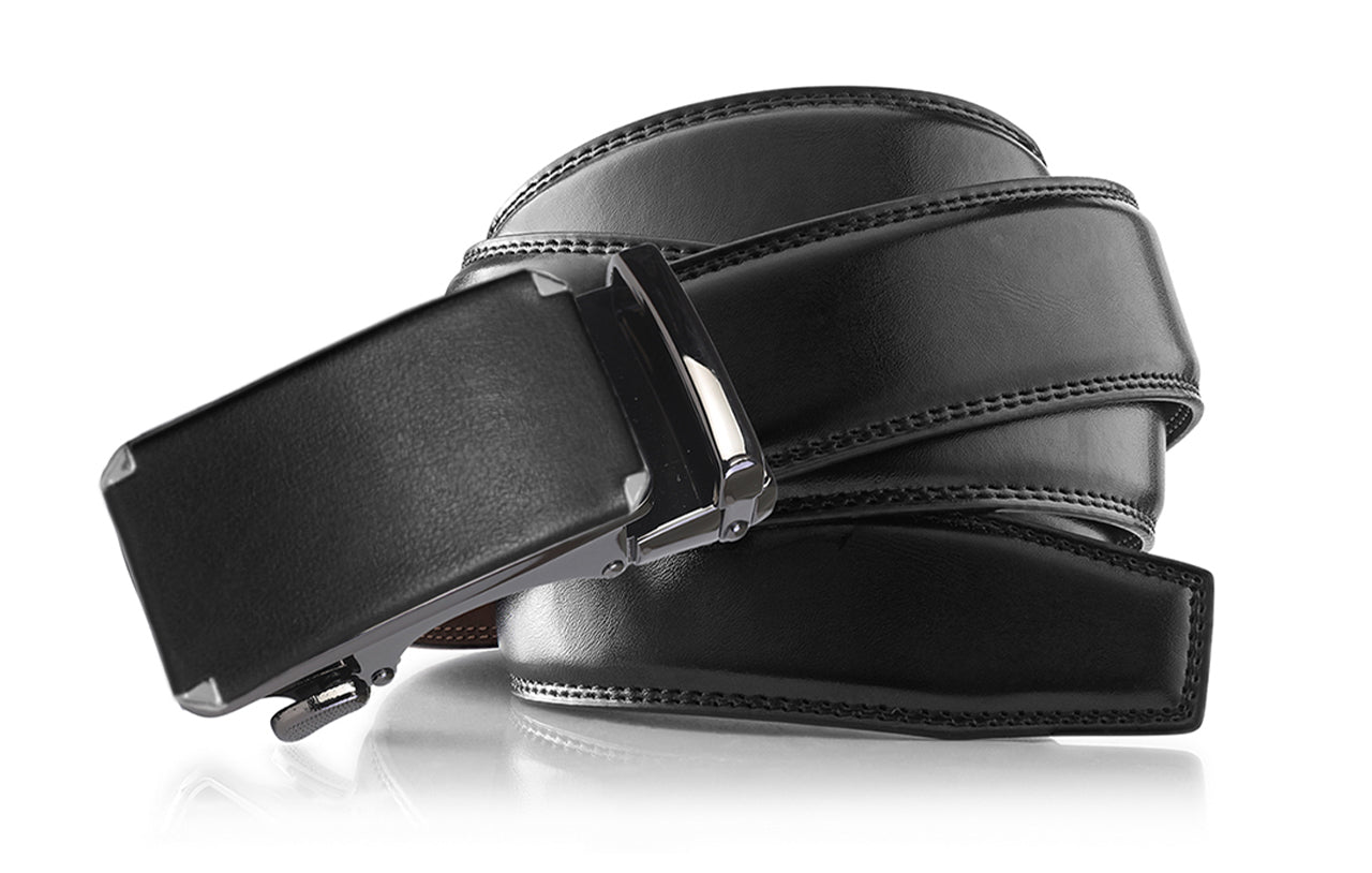 Men's Roxoni Ultra Soft Geniune Leather Ratchet Buckle Belt