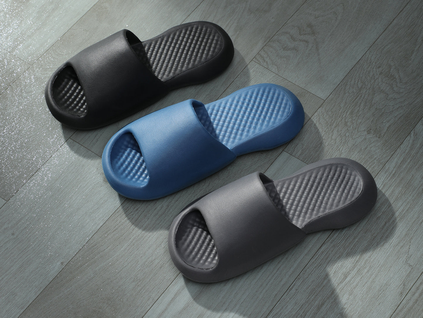 Roxoni Men's Solid Slipon Sports Casual Comfort Soft Breathable Slippers