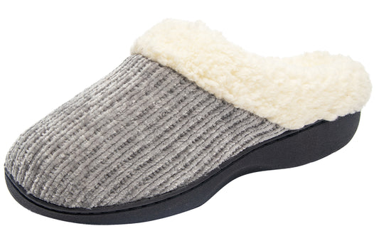 Roxoni Women's House Knit Clog Designed With Ribbed Trim Slipper