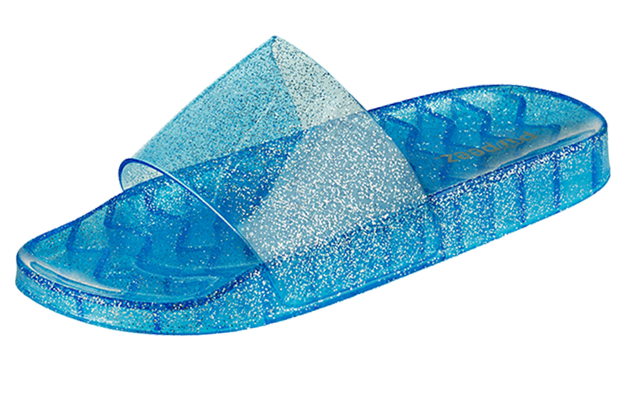 Pupeez Girls Summer Open Toe Jelly Slide Sandals