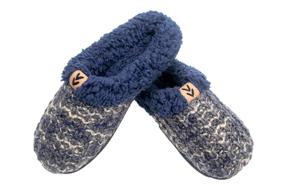 Roxoni Women's Slippers Tight Knit Clog With Fleece Trim