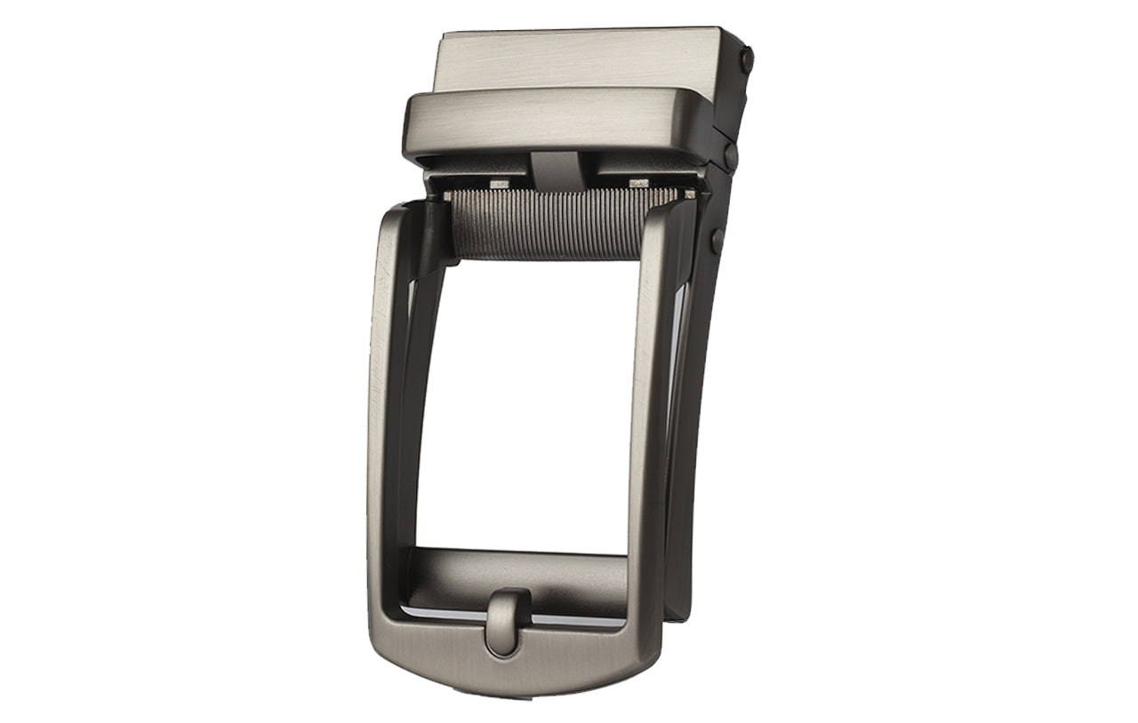 ROXONI Men's Ultra Soft Genuine Leather Ratchet Dress Belt with Automatic Buckle, Enclosed in an Elegant Gift Box