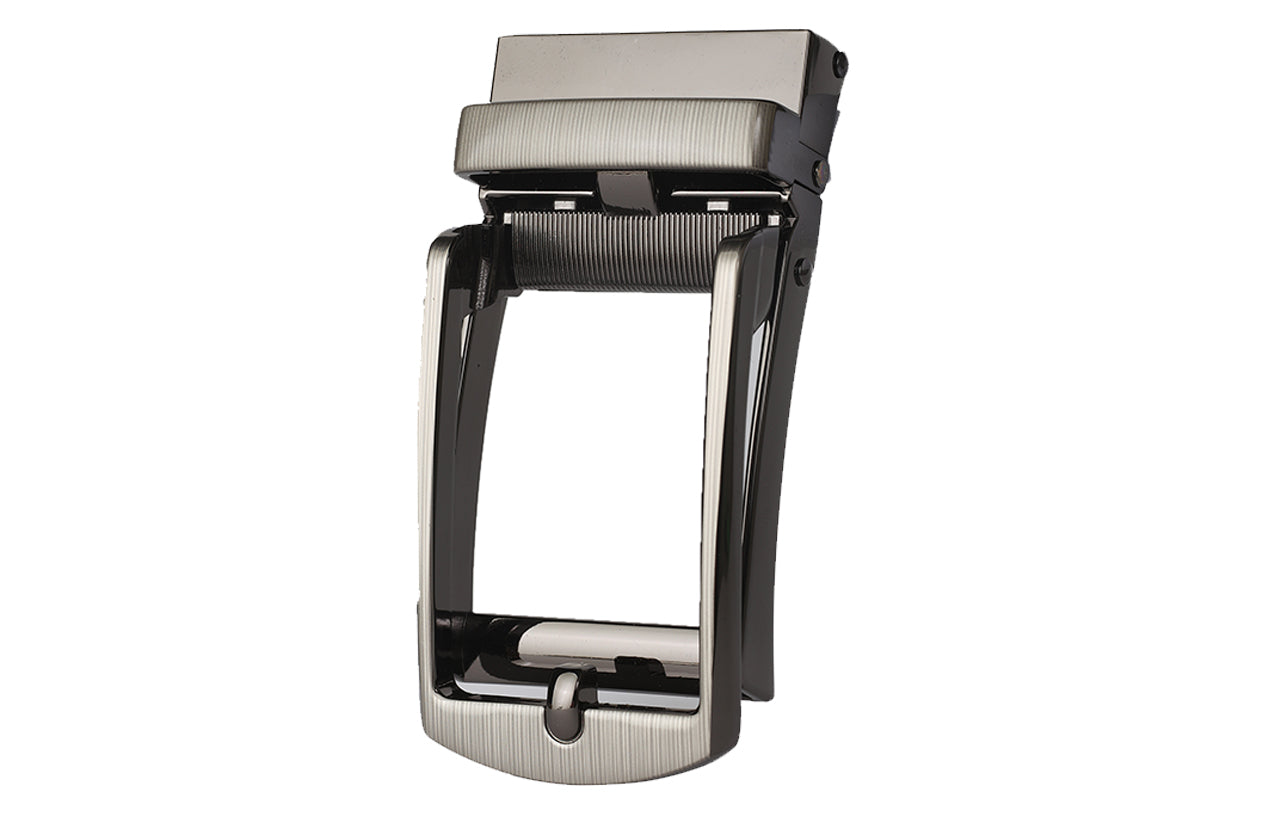 ROXONI Men's Ultra Soft Genuine Leather Ratchet Dress Belt with Automatic Buckle, Enclosed in an Elegant Gift Box