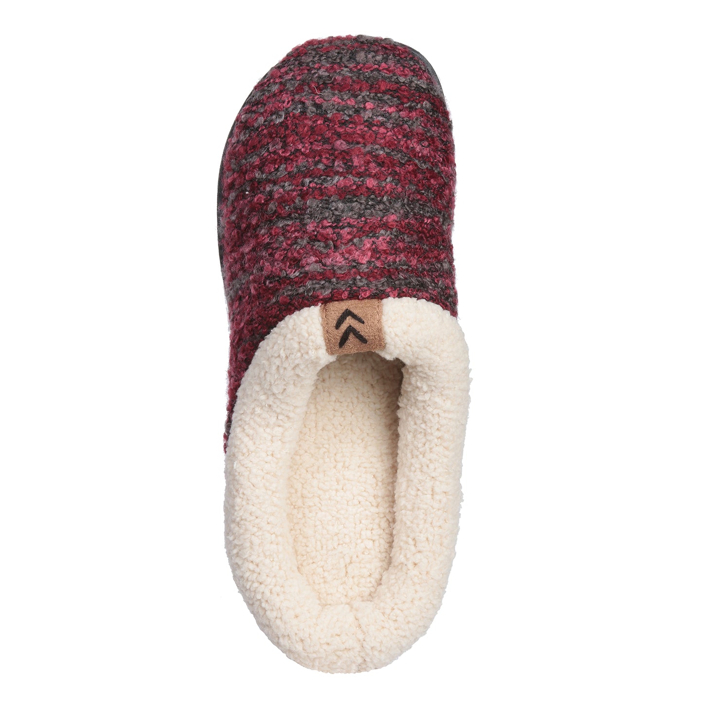 Roxoni Womens Knitted Fleece Lined Clog Slippers Warm House Shoe