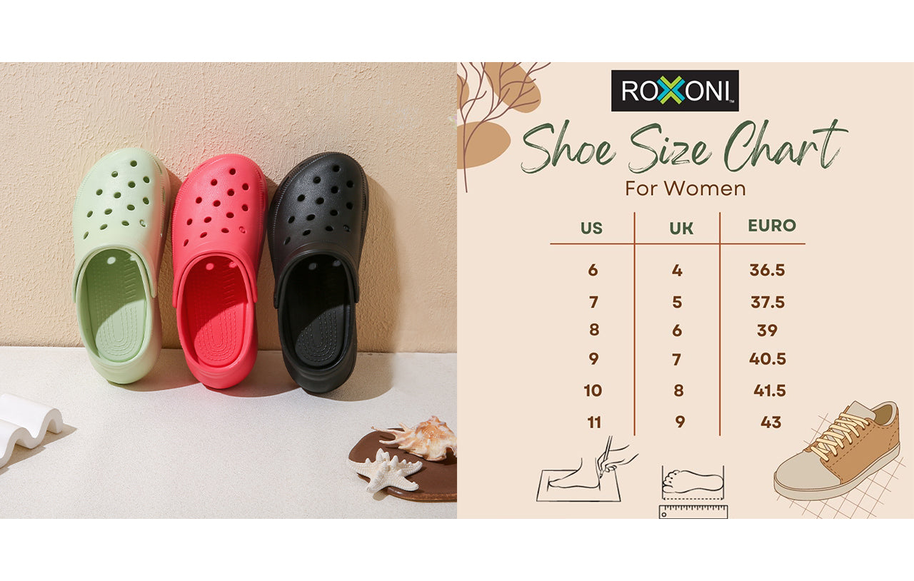 Roxoni Women's Clogs Soft Sole High Heeled Clog Slipper Stylish and Comfortable Footwear