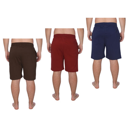 Men's 3 Pack Plus Size Jersey Knit Pajama Shorts, Lounge Shorts