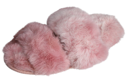 Roxoni Faux Fur Tie & Dye Slippers – Stylish & Trendy Slip-ons for Women – Super Soft Fluffy Fur for Superior Comfort & Luxury