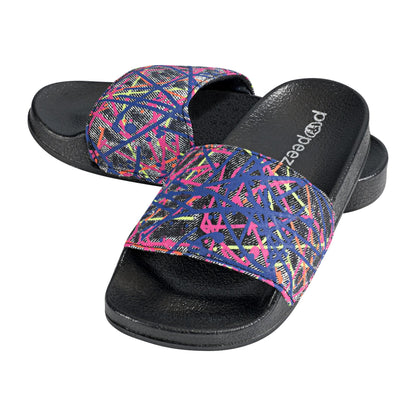 Pupeez Girl's Sandal Art Color With Abstract Print Strap