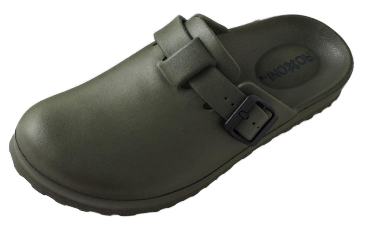 Roxoni Women's Clogs with Adjustable Buckle, Antislip Sole, Mules & Slippers, Various Colors