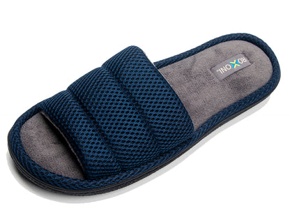 Roxoni Unisex Slippers for Men's Plush Slippers for Men Open Toe House Slipper