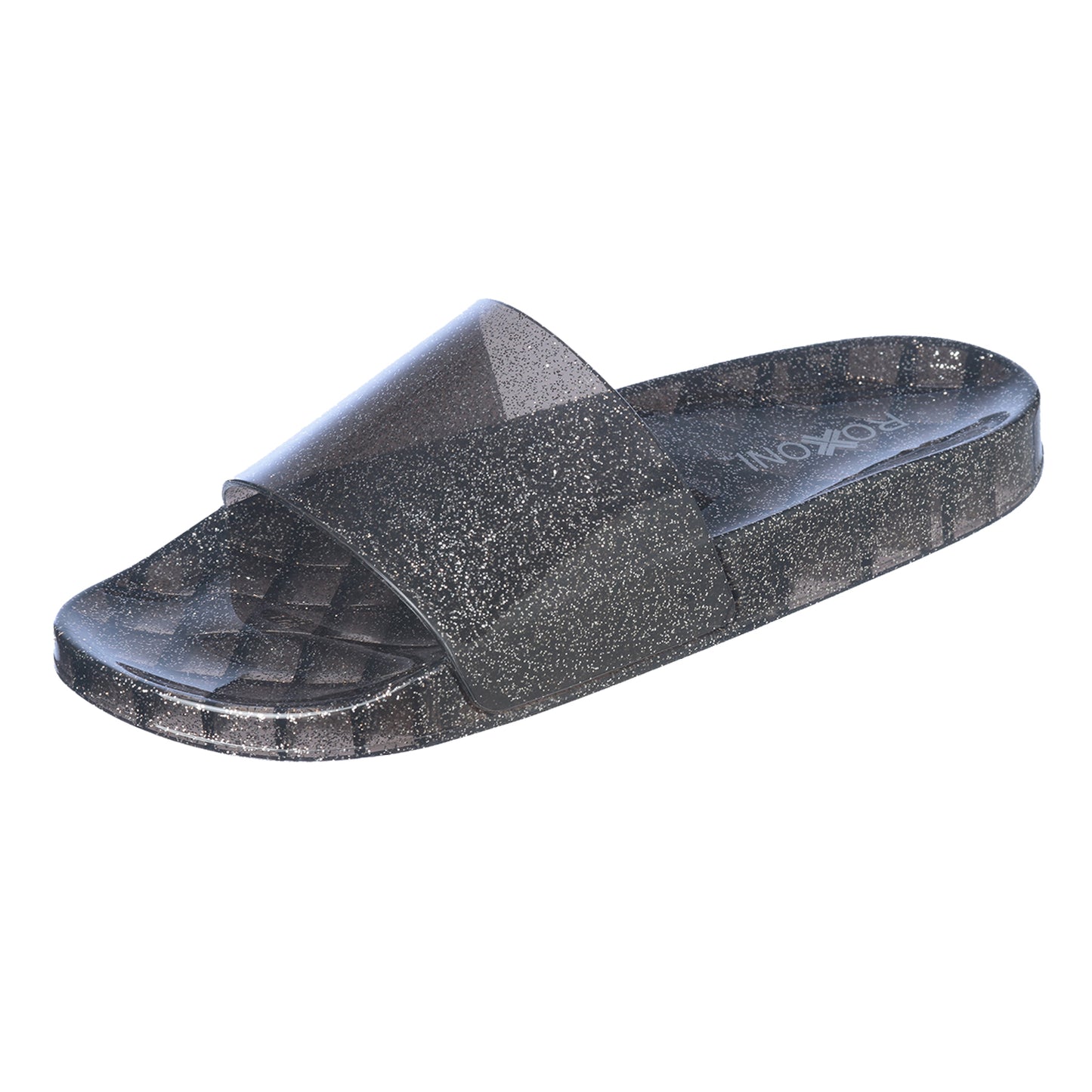 Women's Jelly Glitter Pool Slide Sandals