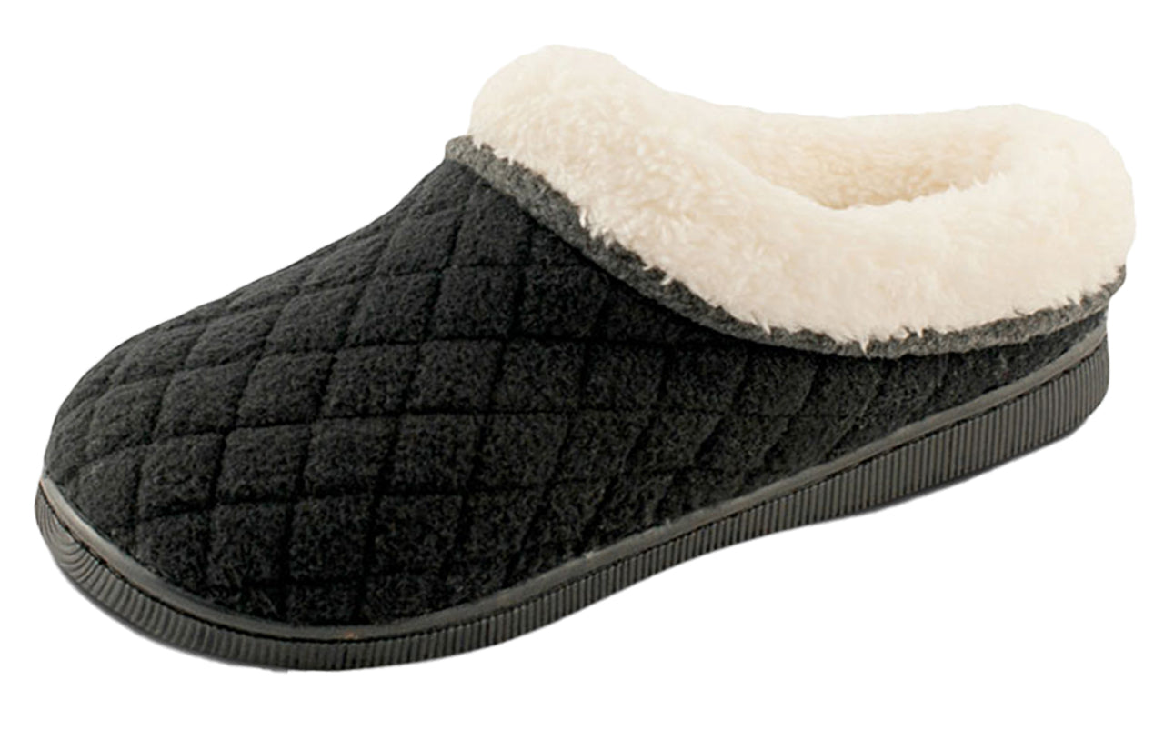 Pupeez Girls Slipper Cozy Comfort Warm Quilted Fleece Clog House Shoe