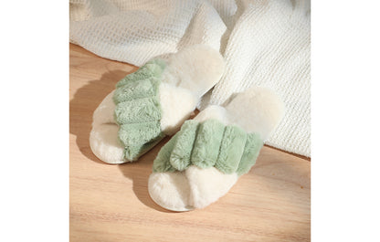 Inviting Faux Fur Slippers for Women - Unique Cotton Stuffing, Comfortable, Warm, Slip-On