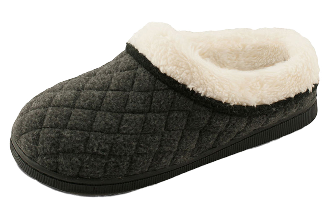 Pupeez Girls Slipper Cozy Comfort Warm Quilted Fleece Clog House Shoe