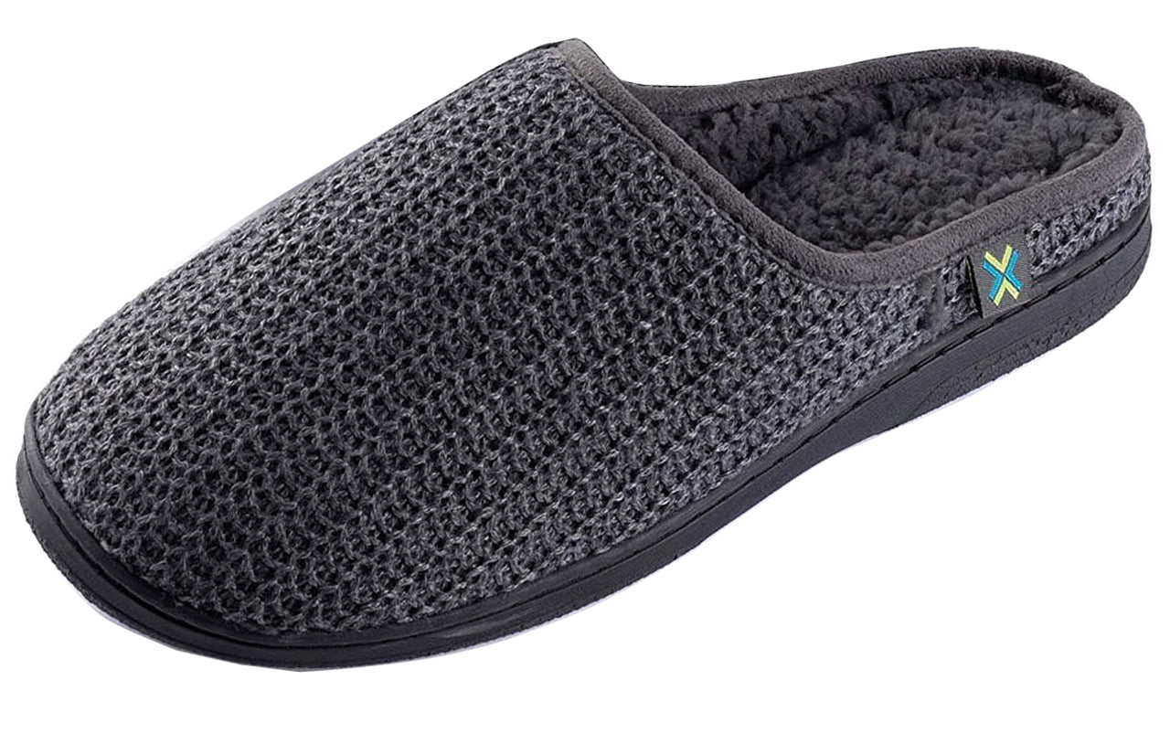 Roxoni Men’s Wool Slip-On Comfortable Knit House Slipper