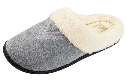 Roxoni Women's Slippers Wool-Like Fleece Lined Clog Comfort House Shoe
