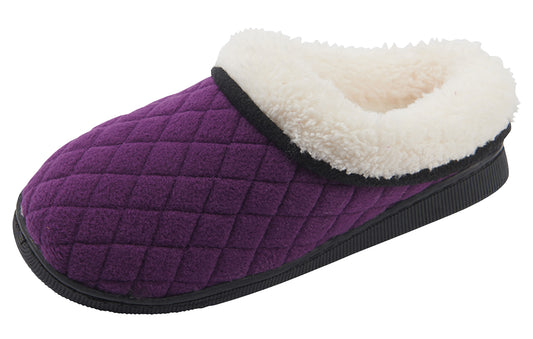 Pupeez Girls Slipper Cozy Comfort Warm Quilted Fleece Clog House Shoe