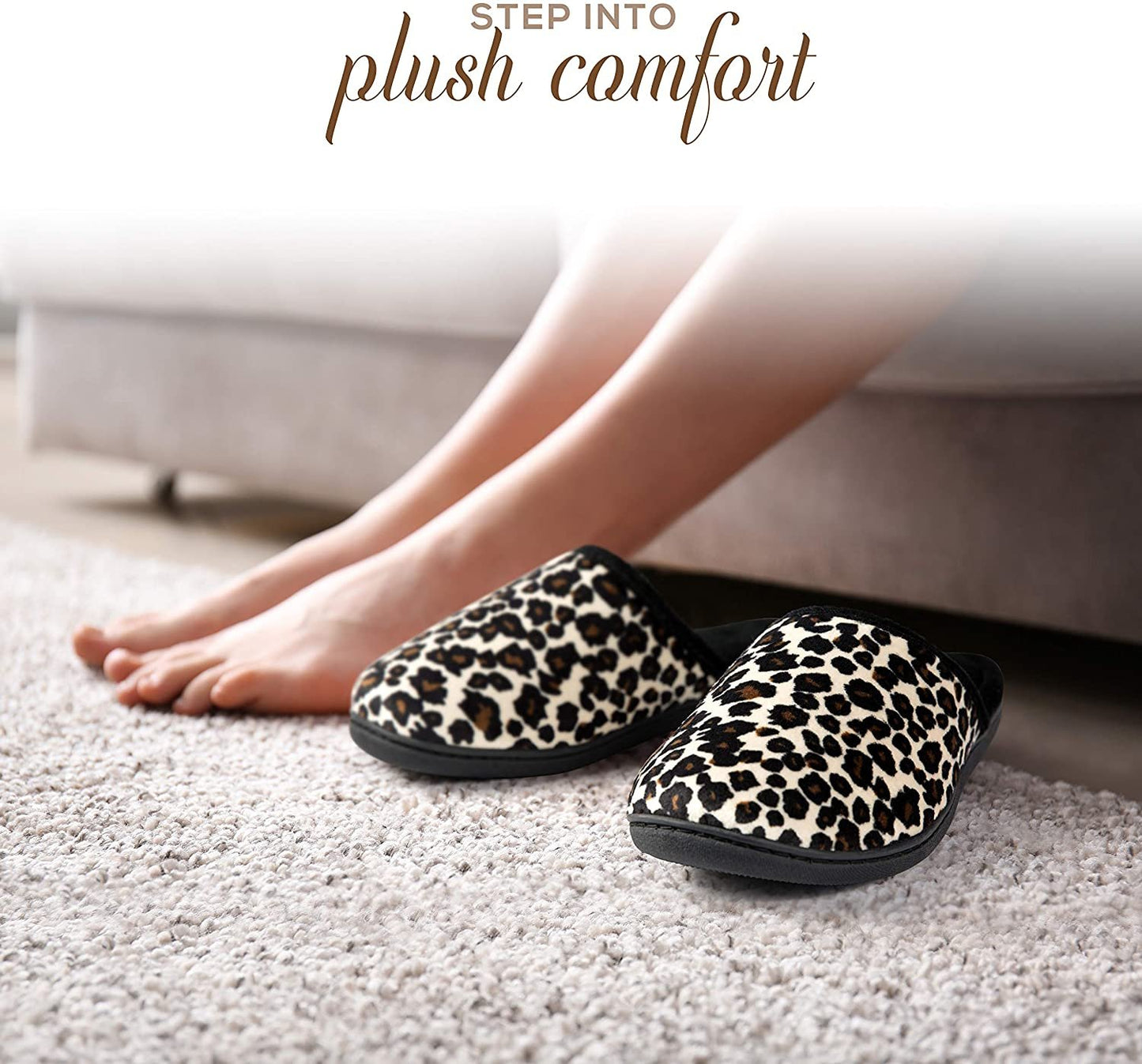 Women's Leopard Upper Slipper