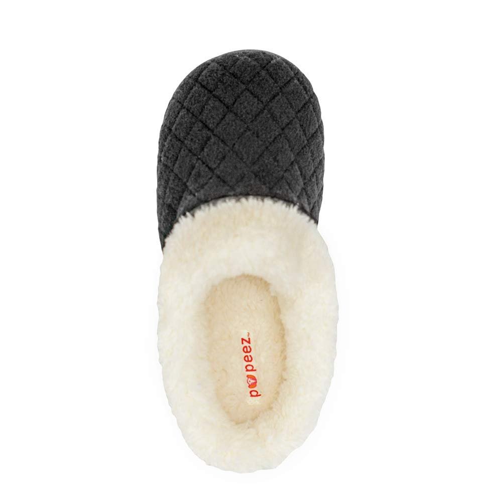 Pupeez Girls Slipper Cozy Comfort Warm Quilted Fleece Clog House Shoe