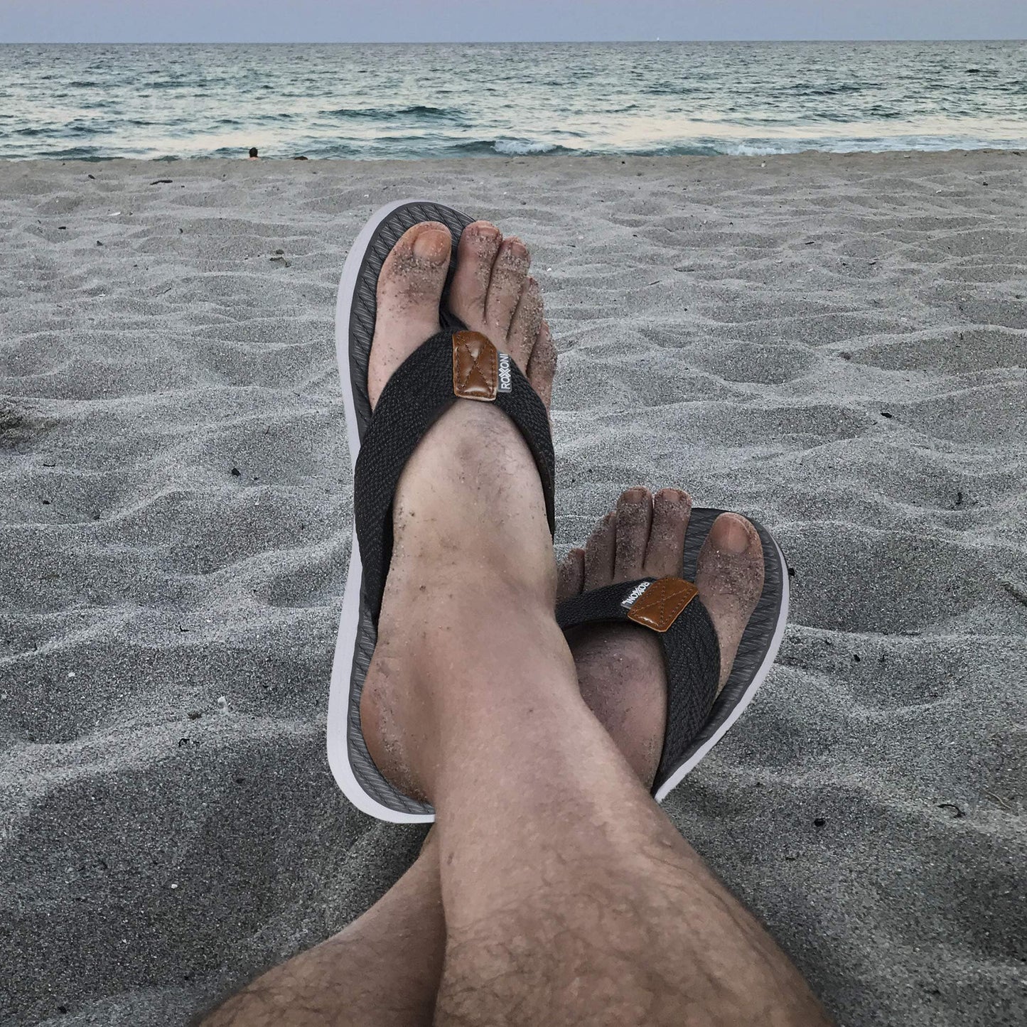 Roxoni Mens Thong Flip Flops Beach/Pool Outdoor Sandals