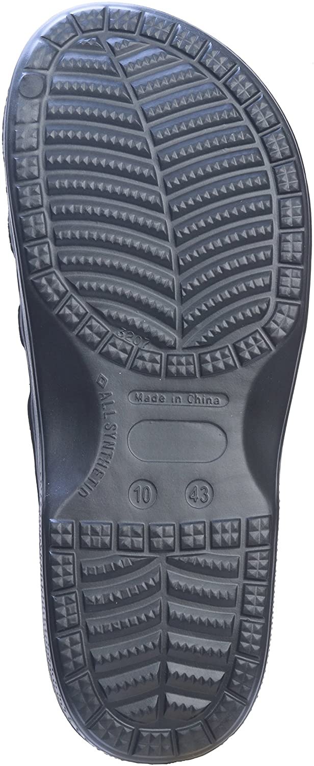 Roxoni Slide Sandals for Men | Open Toe Slip-On | Waterproof Rubber for Beach, Pool, Gym, Travel Wear