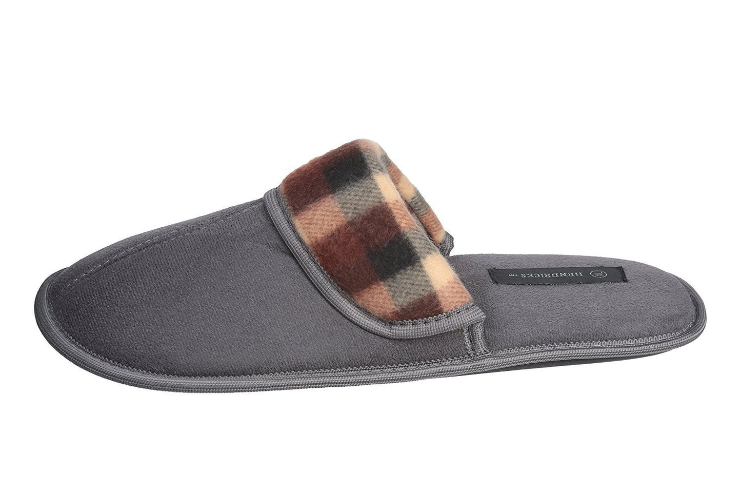 Roxoni Men's Suede Scuff Slipper Classic Style House Slipper