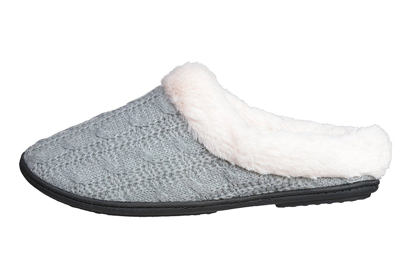 Roxoni Women's Slippers Cable Knit Super Cozy Comfort Clog