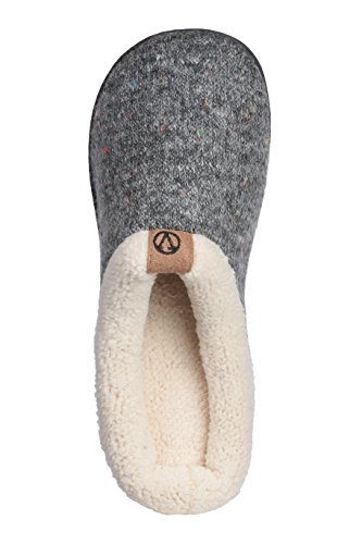 Roxoni Women's Sweater Knit Fleece Lined Clog Slippers Warm House Shoe