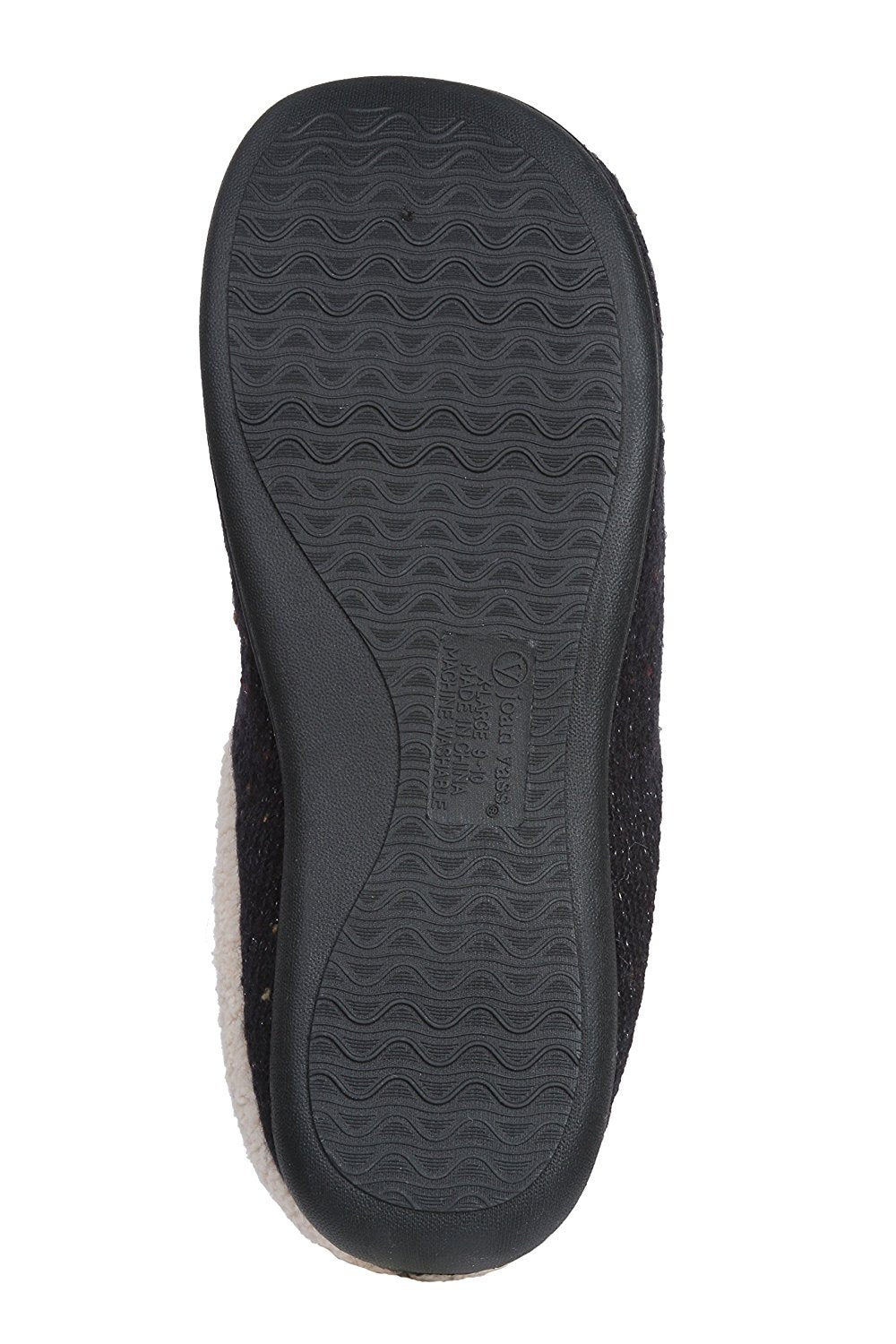 Roxoni Women's Sweater Knit Fleece Lined Clog Slippers Warm House Shoe