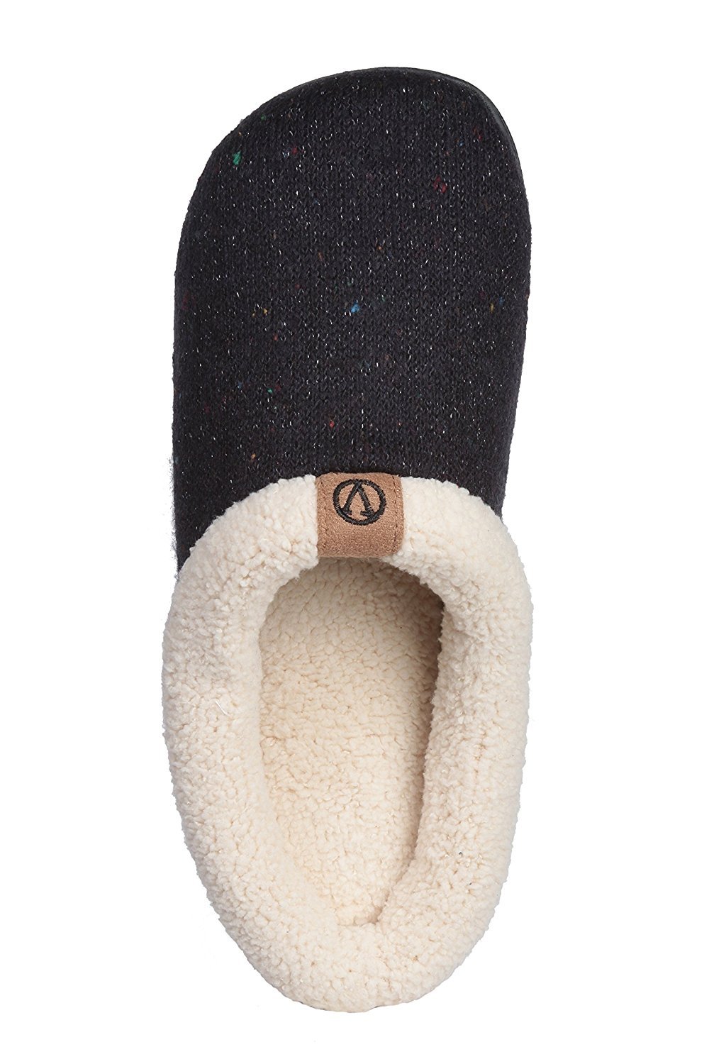 Roxoni Women's Sweater Knit Fleece Lined Clog Slippers Warm House Shoe