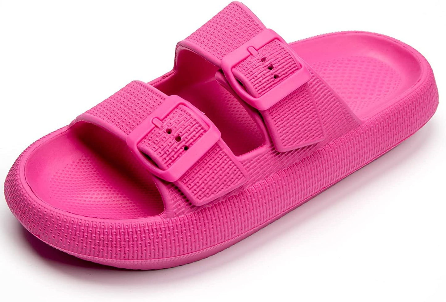 Womens Slip-on Sandals – Casual, Cute & Comfortable Slippers for Summer – Use Indoor or Outdoor adjustable buckle straps