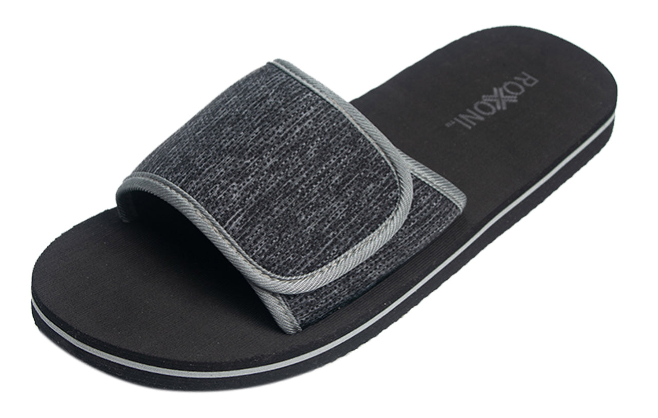 Roxoni Boys and Men’s Open Toe Slipper Sandals for Indoor/Outdoor Fashion Father and Son Matching Slippers