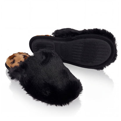 Roxoni Women's Fluffy Faux Fur Clog Slippers with Gift Box for Christmas & Holidays
