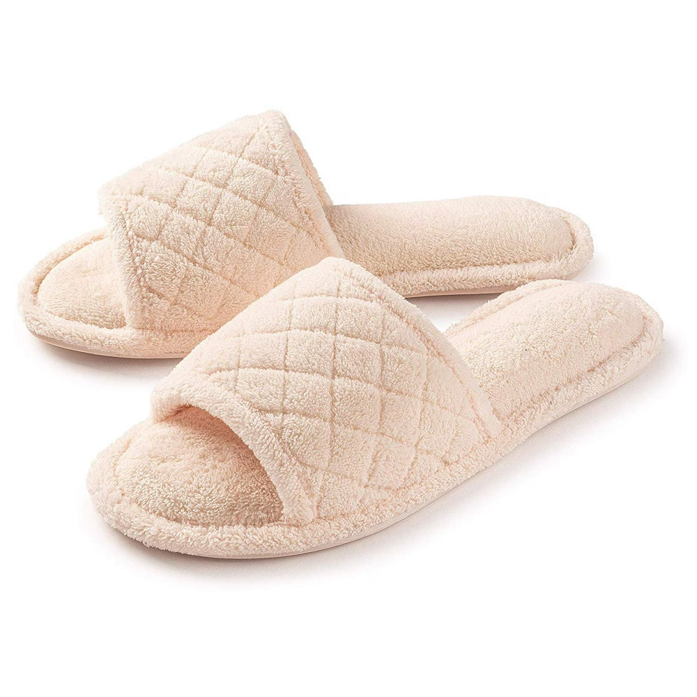 Roxoni Women’s Quilted Terry Cloth Spa Slipper