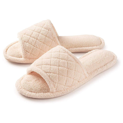 Roxoni Women’s Quilted Terry Cloth Spa Slipper