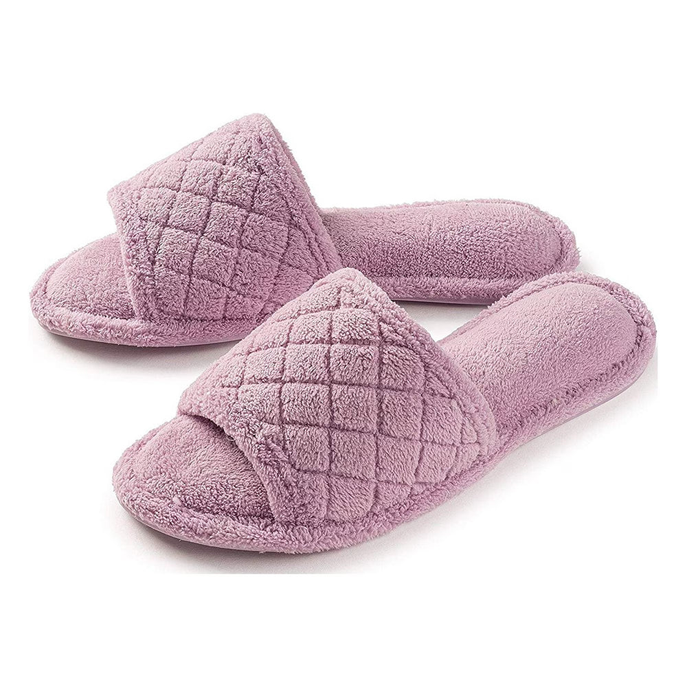 Roxoni Women’s Quilted Terry Cloth Spa Slipper