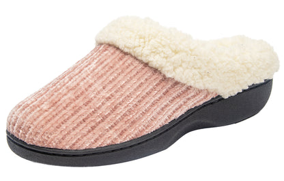 Roxoni Women's House Knit Clog Designed With Ribbed Trim Slipper