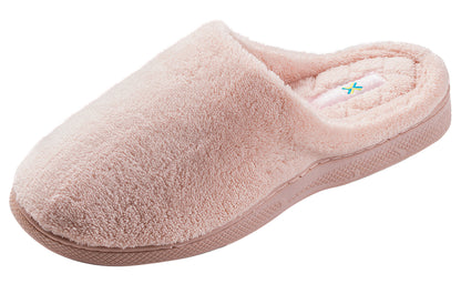 Roxoni Women's Plush Slip On Memory Foam Indoor Outdoor