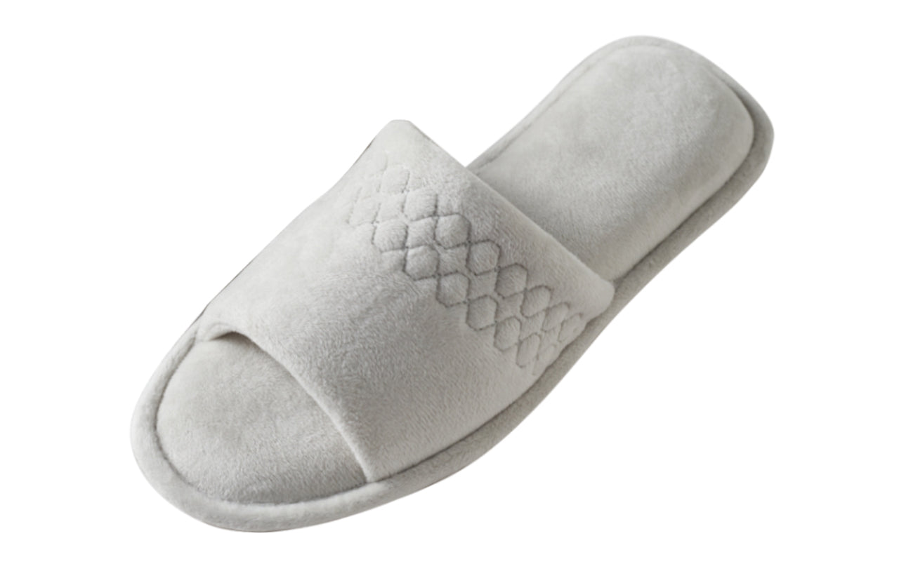 Roxoni Women Coral Fleece Slippers - Unique Cotton Filled Top, Soft and Warm Slip-On for Relaxing at Home