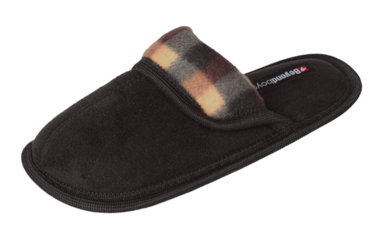 Pupeez Boys Slipper Scuff Soft Comfort Kids Classic House Shoes