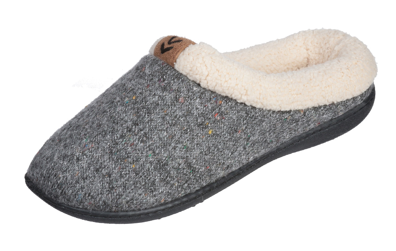 Roxoni Women's Sweater Knit Fleece Lined Clog Slippers Warm House Shoe