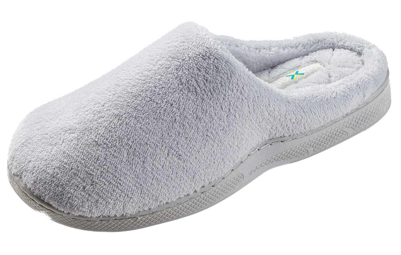 Roxoni Women's Plush Slip On Memory Foam Indoor Outdoor