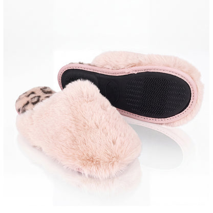 Roxoni Women's Fluffy Faux Fur Clog Slippers with Gift Box for Christmas & Holidays