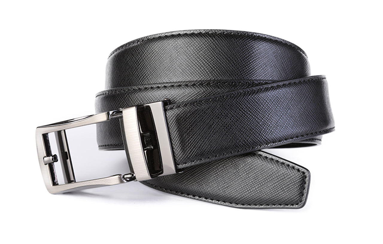 Men's Roxoni Ultra Soft Geniune Leather Ratchet Belt with Automatic Buckle